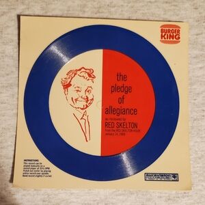 Burger King Red Skelton Pledge of Allegiance Record